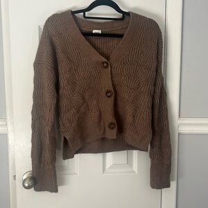 Abercrombie brown cardigan/sweater